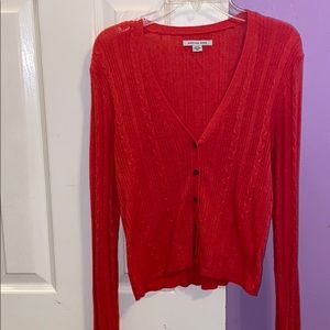 A knitted long sleeve shirt